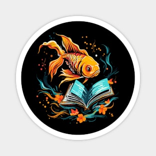 Goldfish Reads Book Magnet